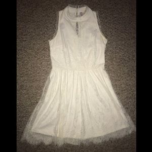 White lace dress wedding shower/bachelorette party